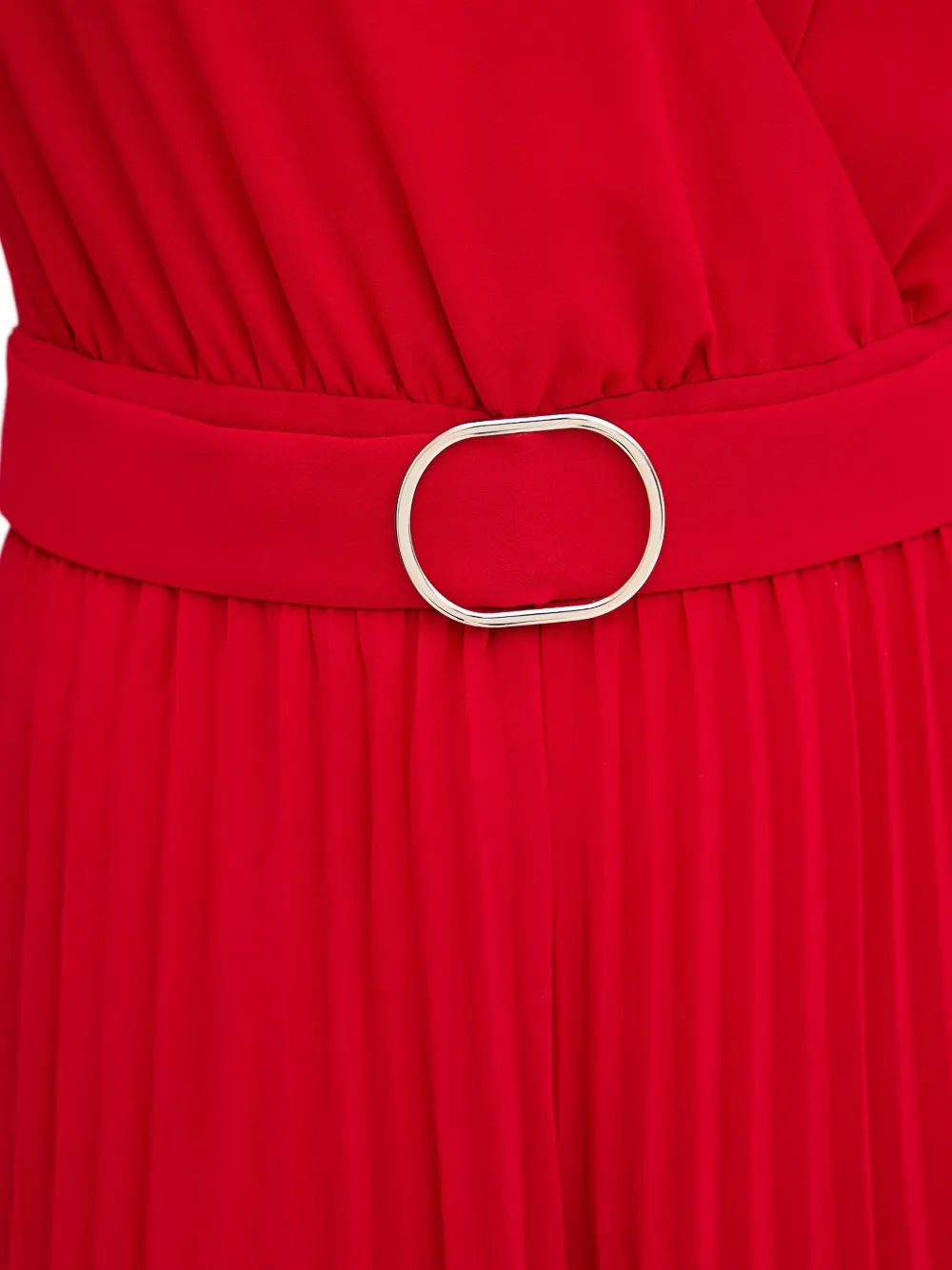 Morgan Geplooide jumpsuit Rood