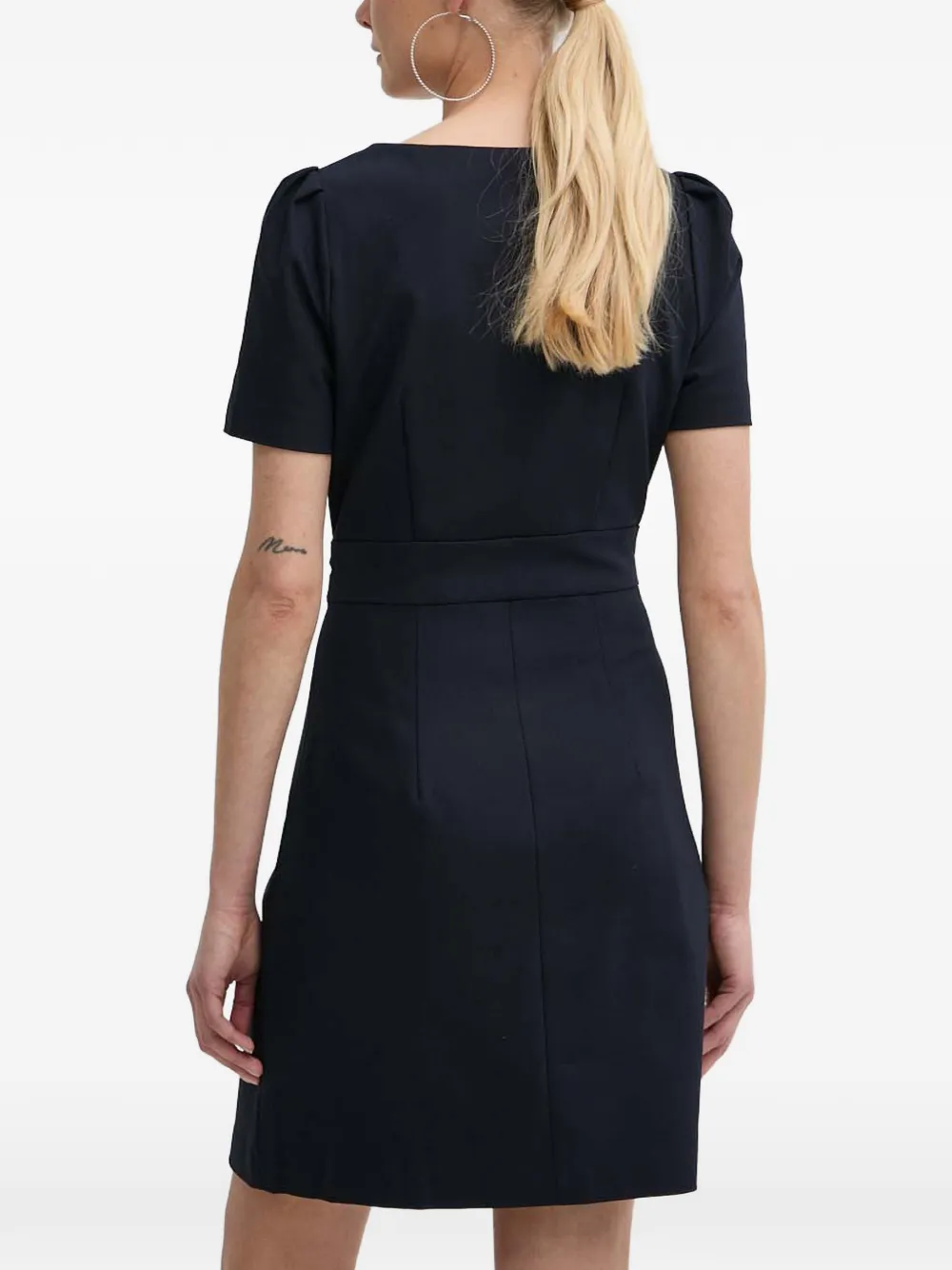 Morgan Mini-jurk met gesp en rits Blauw
