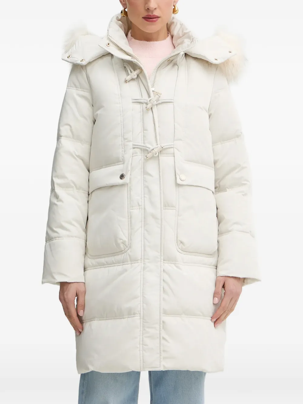 Morgan padded coat - White