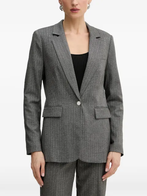 Morgan ストライプ シングルジャケット