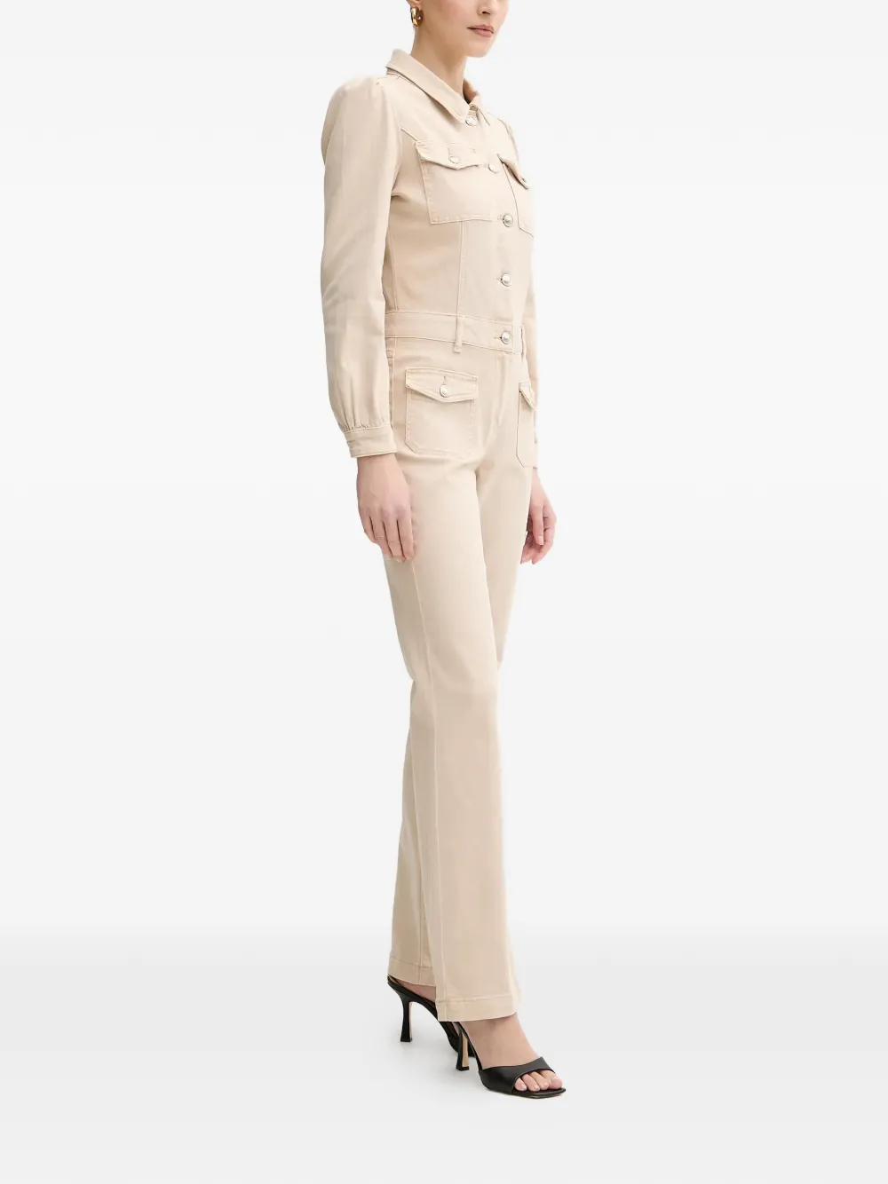 Morgan Button Pocket Jumpsuit - Neutrals 