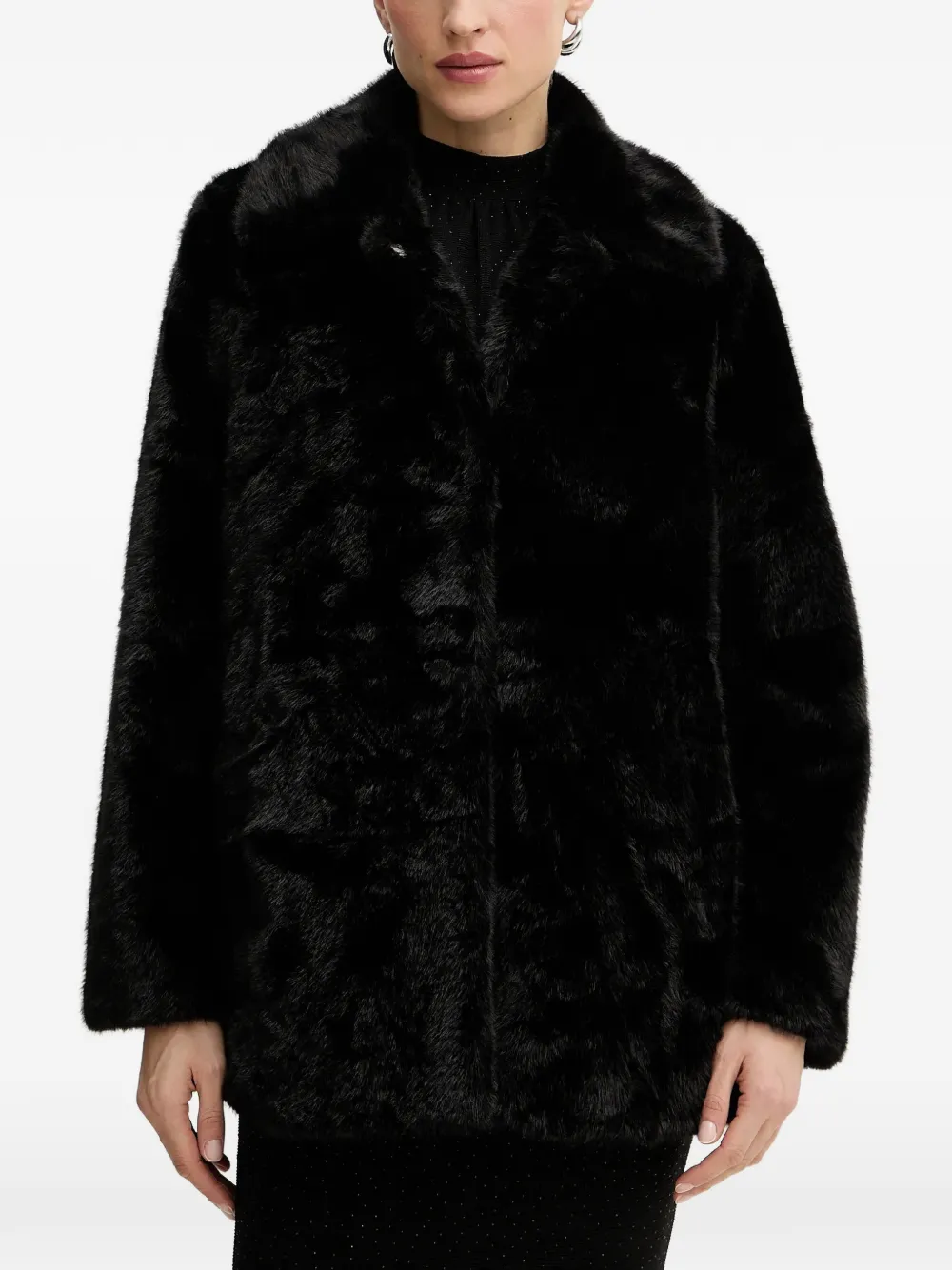 Morgan Cappotto con colletto - Nero