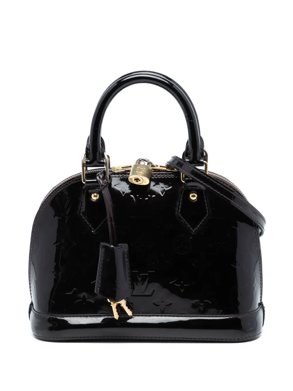 Louis Vuitton Pre-Owned 2013 Monogram Vernis Alma BB satchel - Viola