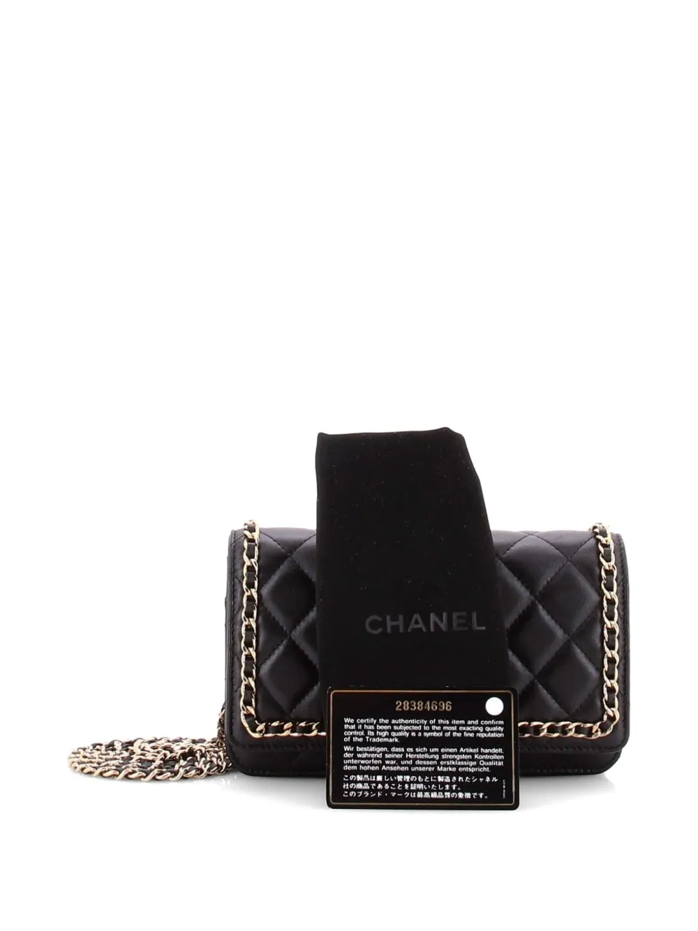 Chain Around Wallet On Chain Quilted Lambskin Clutch Bag