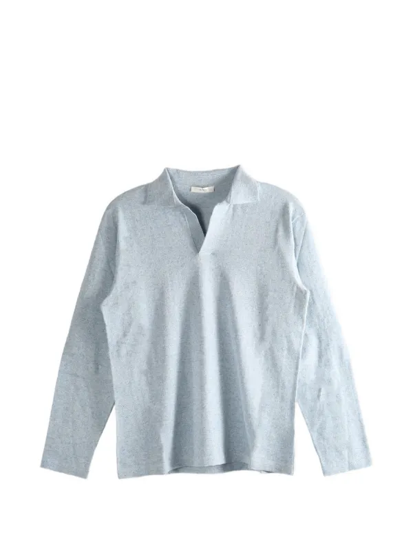 The Row Niosa V-neck Top in Blue