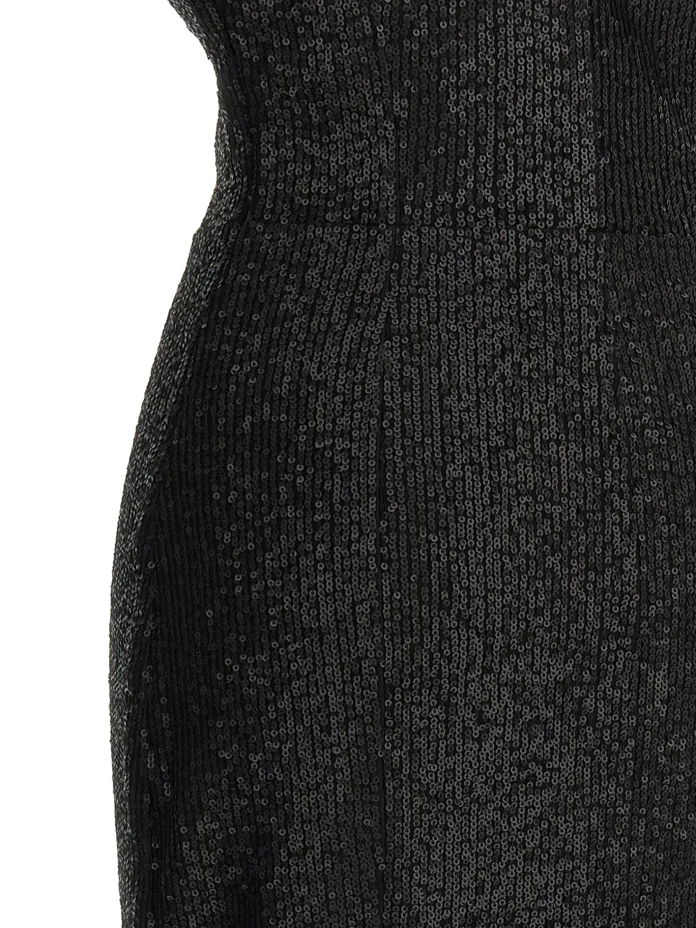 Norma Kamali Off-shoulder jurk met pailletten Zwart