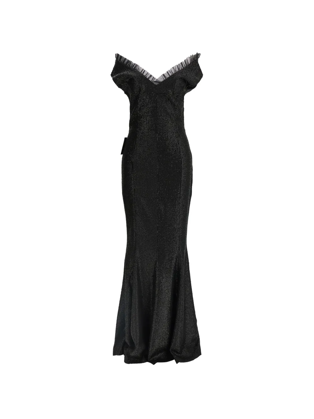 Norma Kamali sequin off-the-shoulder dress - Nero