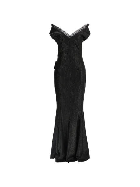 Norma Kamali sequin off-the-shoulder dress