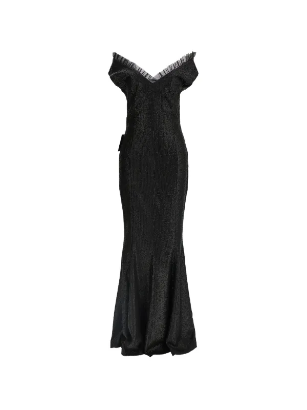 norma kamali off the shoulder dress Norma Kamali Off Shoulder Fishtail Dress