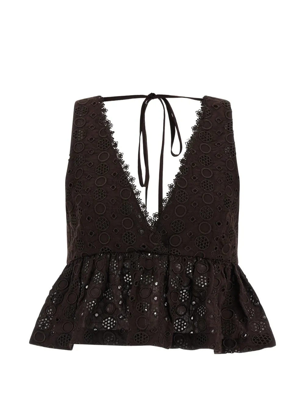 Kiersten Broderie-Anglaise Top