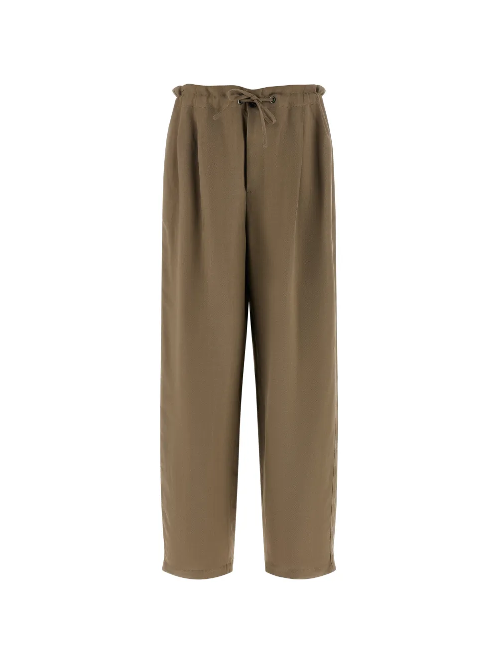 Brunello Cucinelli twill straight-leg trousers - Marrone