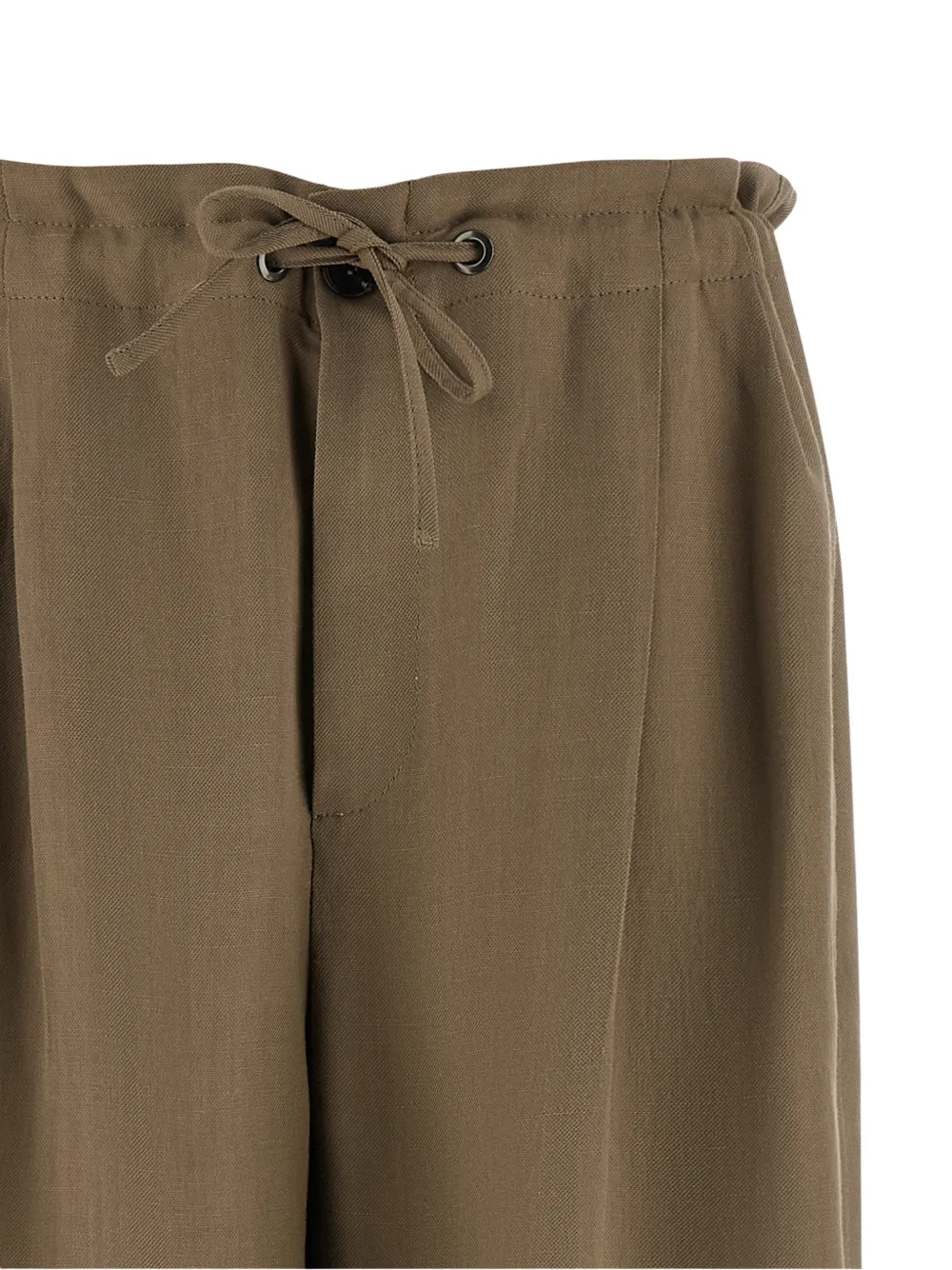 Brunello Cucinelli Twill straight broek Bruin