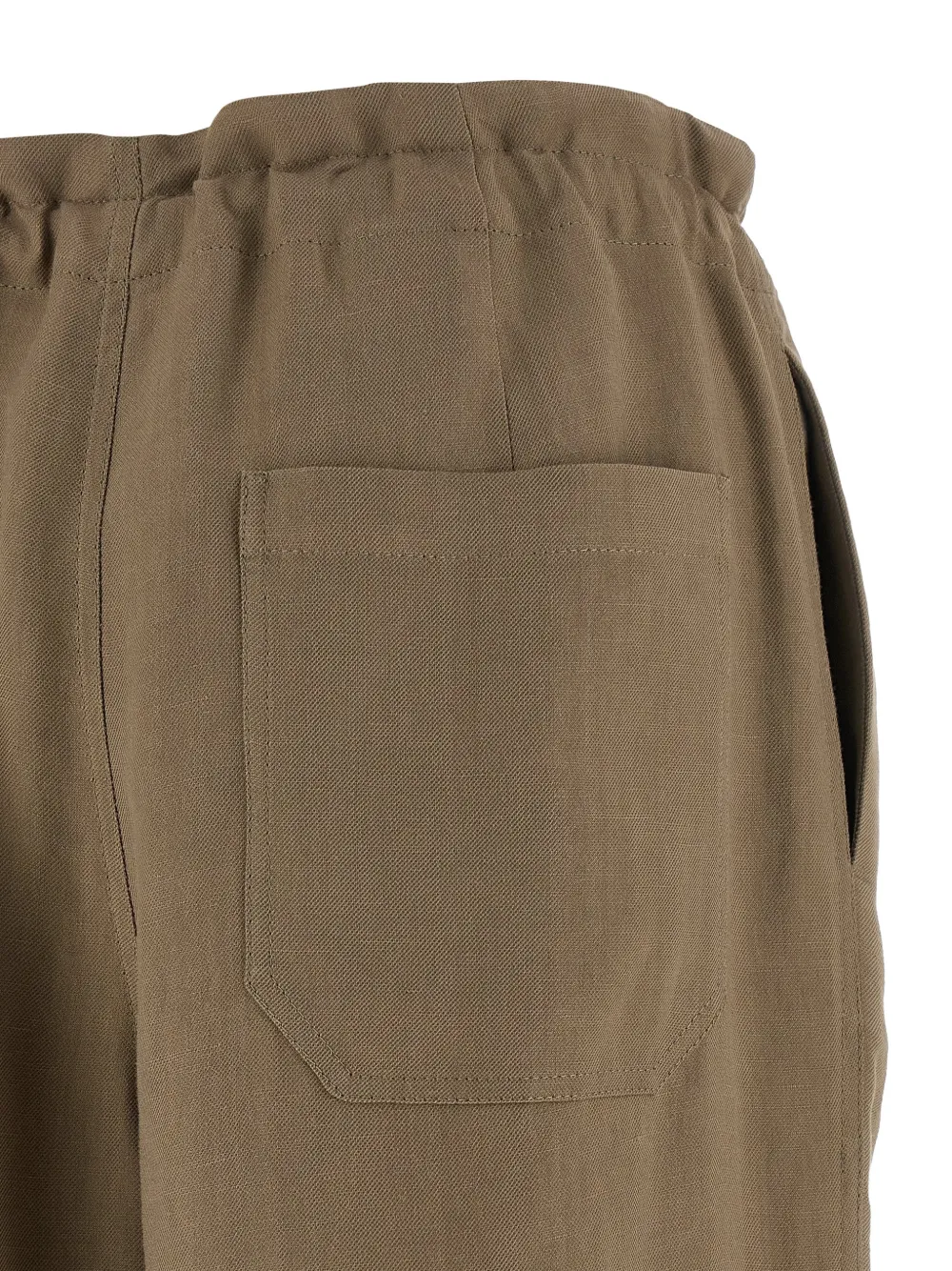 Brunello Cucinelli Twill straight broek Bruin