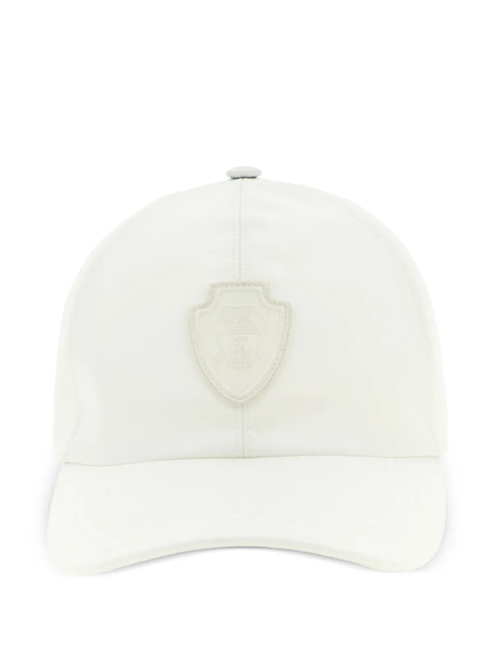 Brunello Cucinelli logo-patch cap - Bianco
