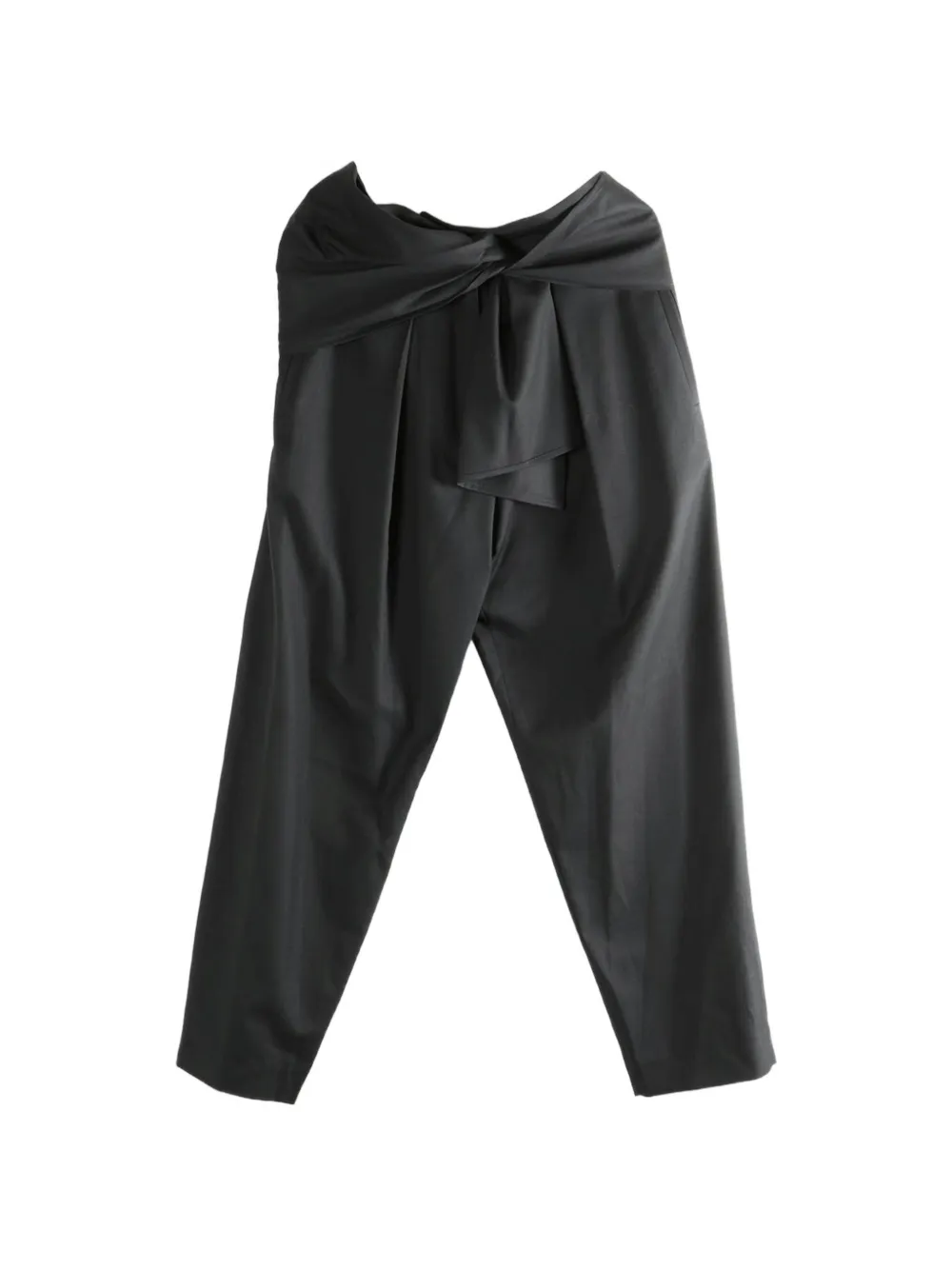 The Row tie-waist trousers - Nero