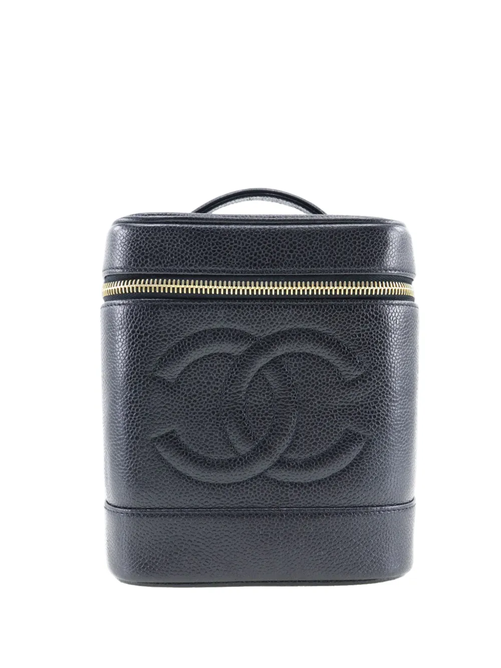 CHANEL Pre-Owned 1996-1997 CC Caviar Case vanity bag - Nero