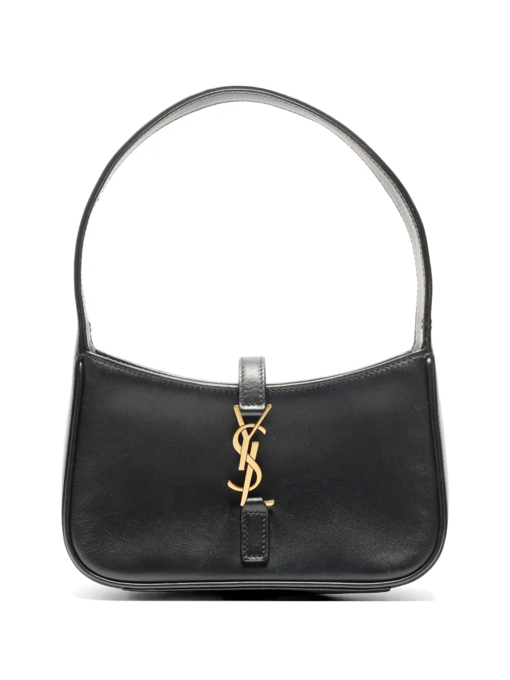 Saint Laurent Pre-Owned 2022 logo leather hobo bag - Nero