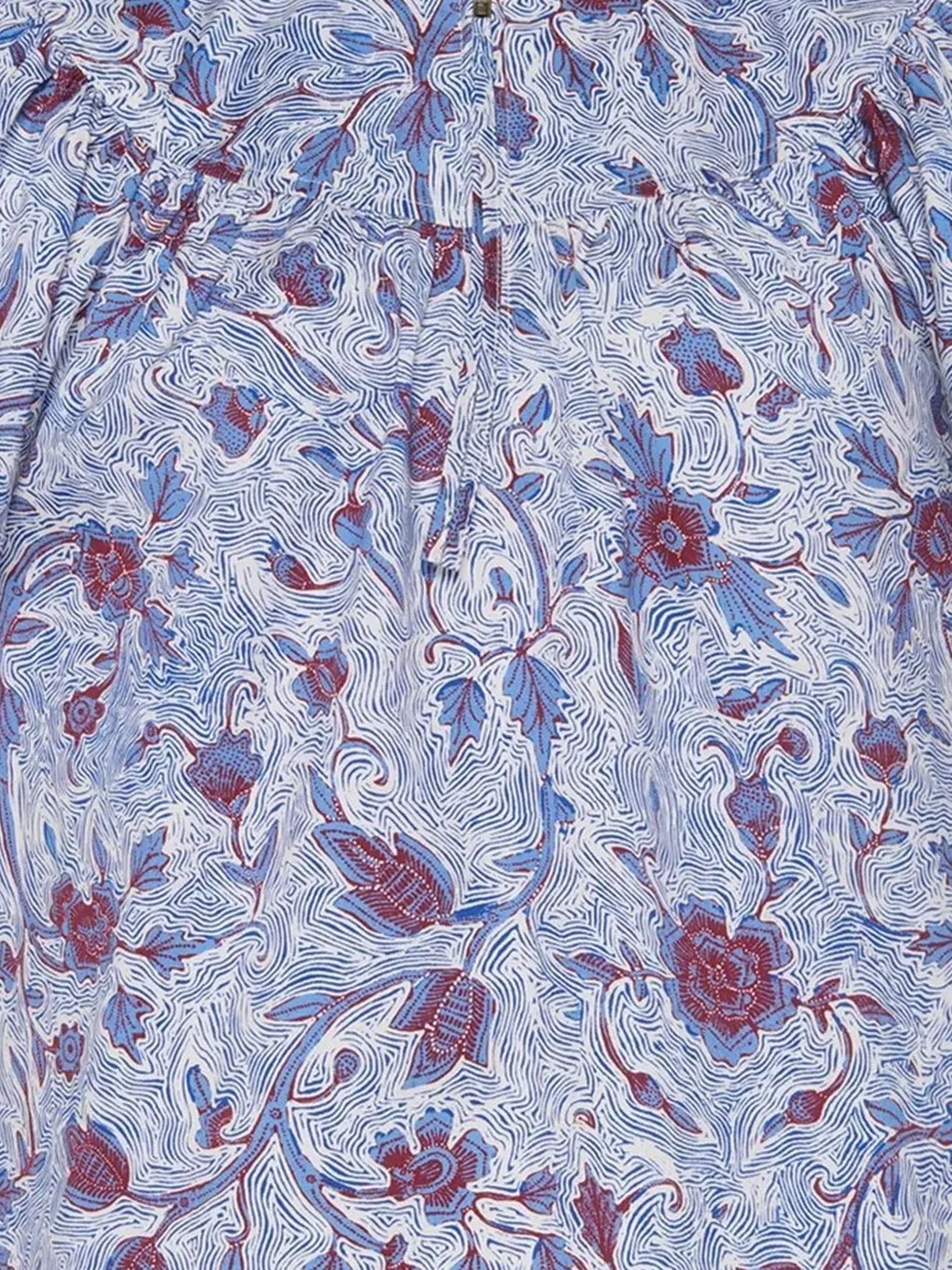  Ulla Johnson Blusa Perline Con Estampado Floral - Azul 