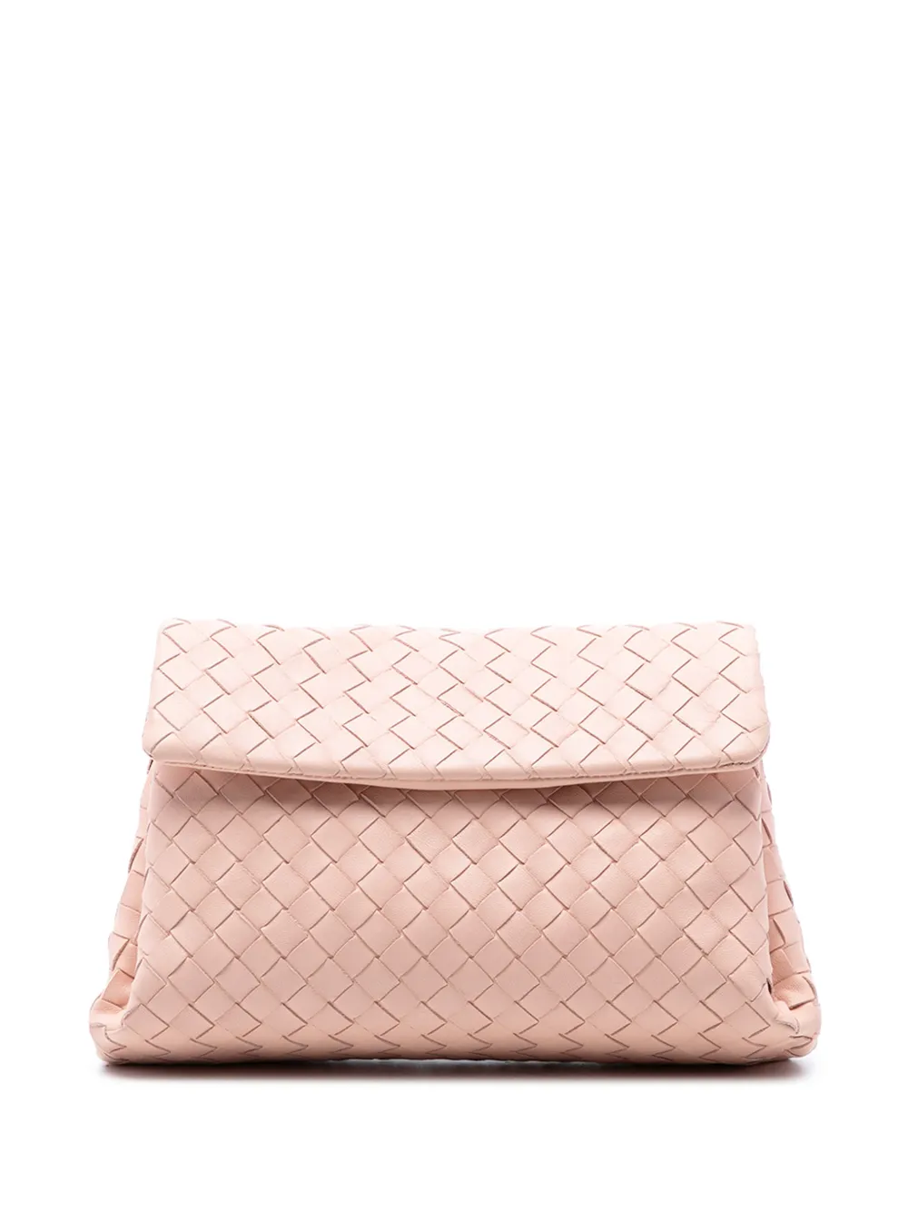 Bottega Veneta Pre-Owned 2012-2026 Nappa Intrecciato Flap clutch bag - Rosa