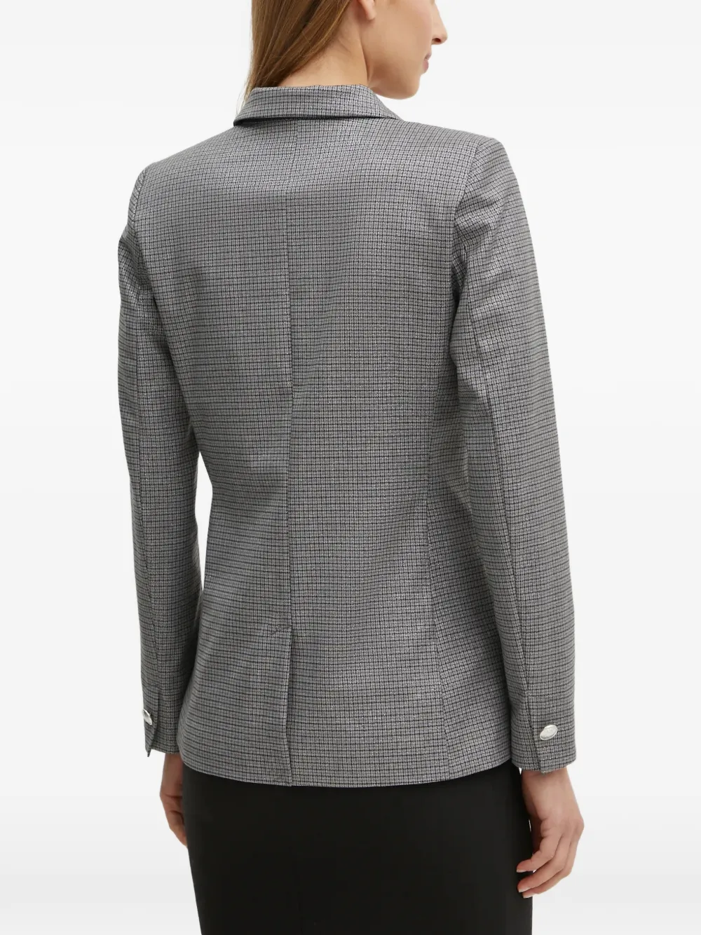 Morgan Geruite blazer Grijs