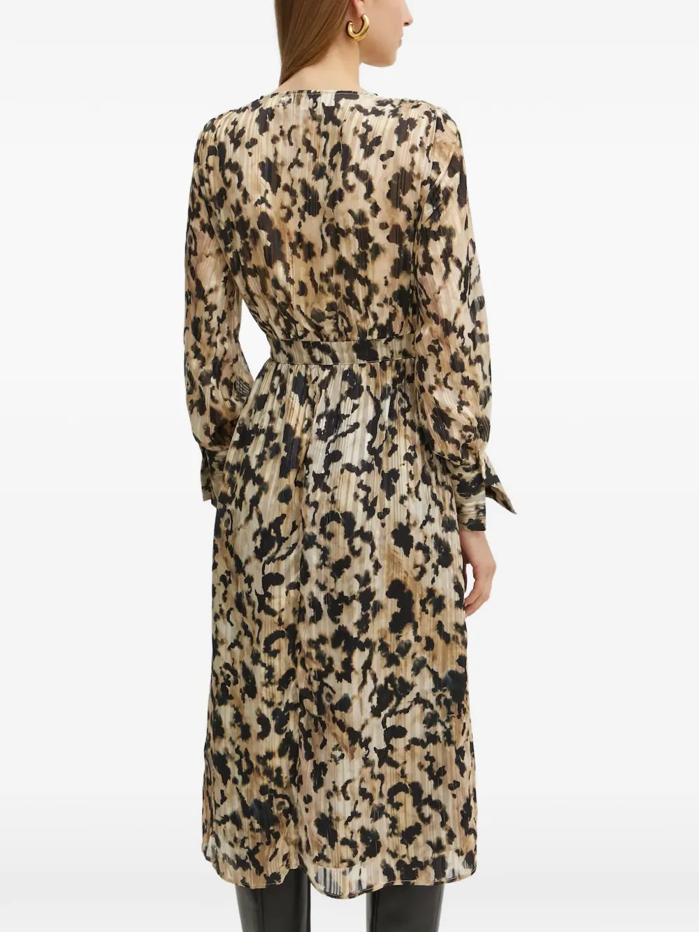 Morgan Jurk met V-hals Beige