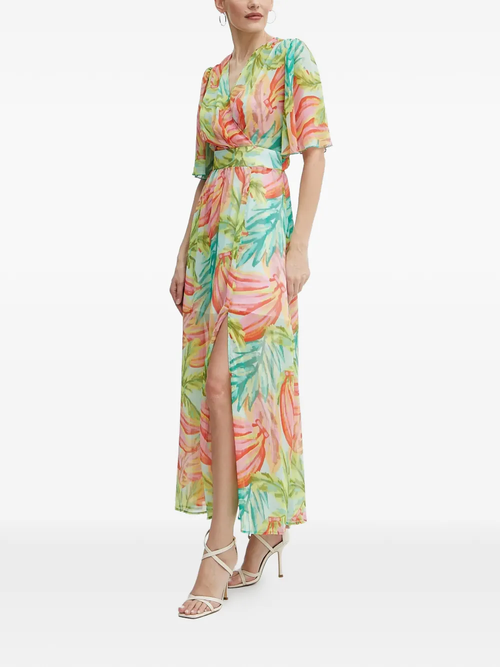 Morgan Maxi-jurk met bloemenprint Groen