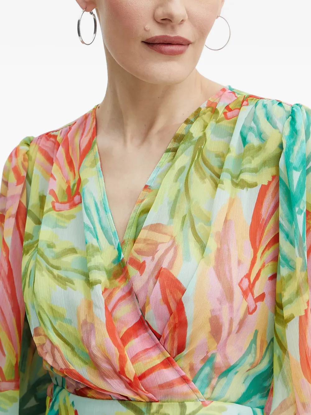 Morgan Maxi-jurk met bloemenprint Groen