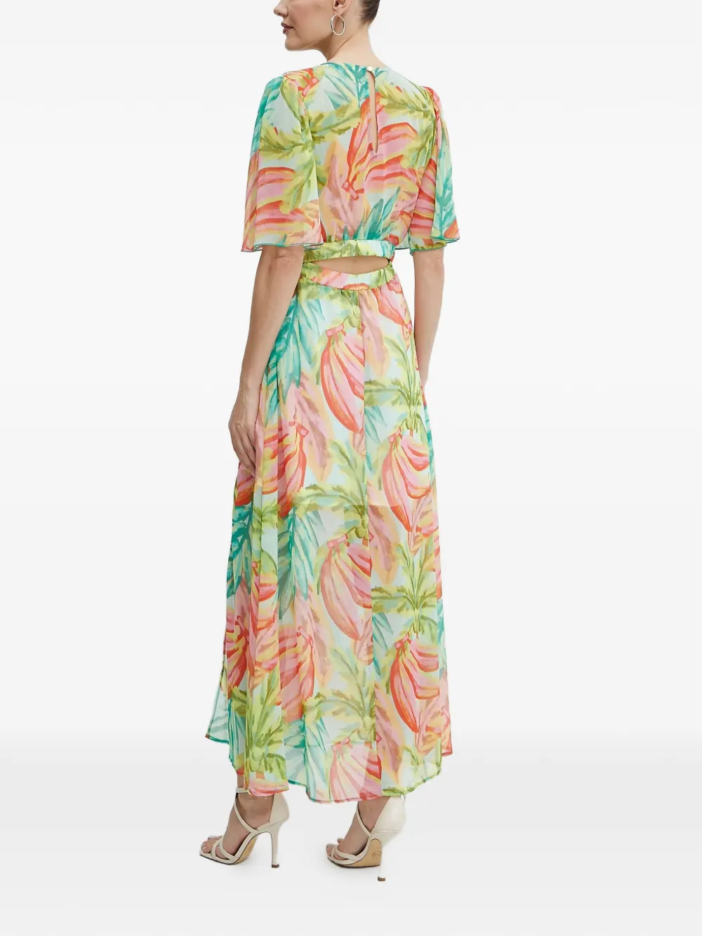 Morgan Maxi-jurk met bloemenprint Groen