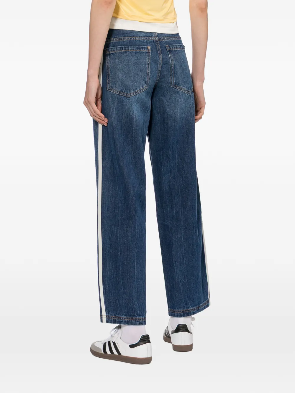 adidas Ruimvallende jeans Blauw