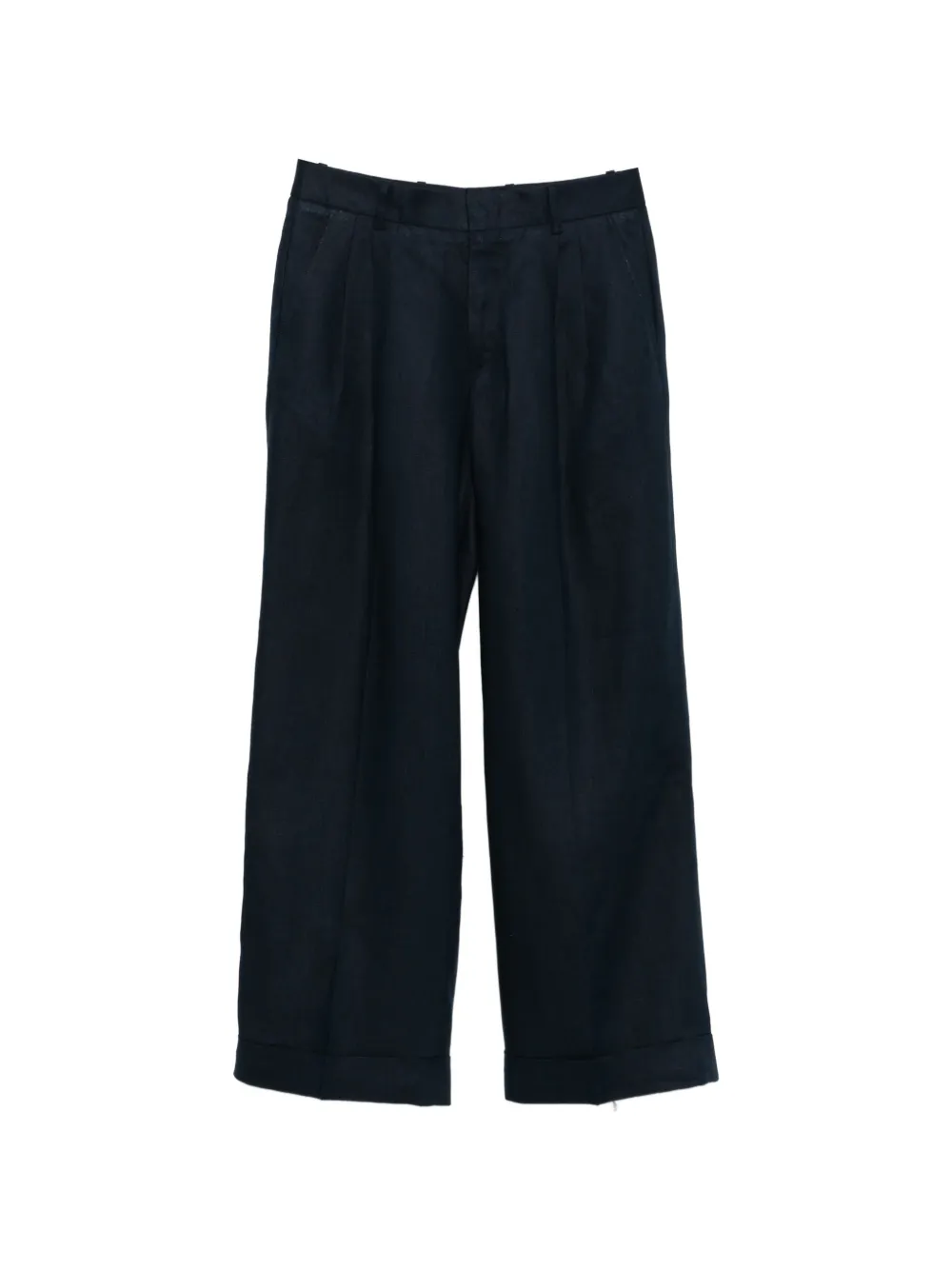 Cellar Door Angie pleated cuffed trousers - Blu