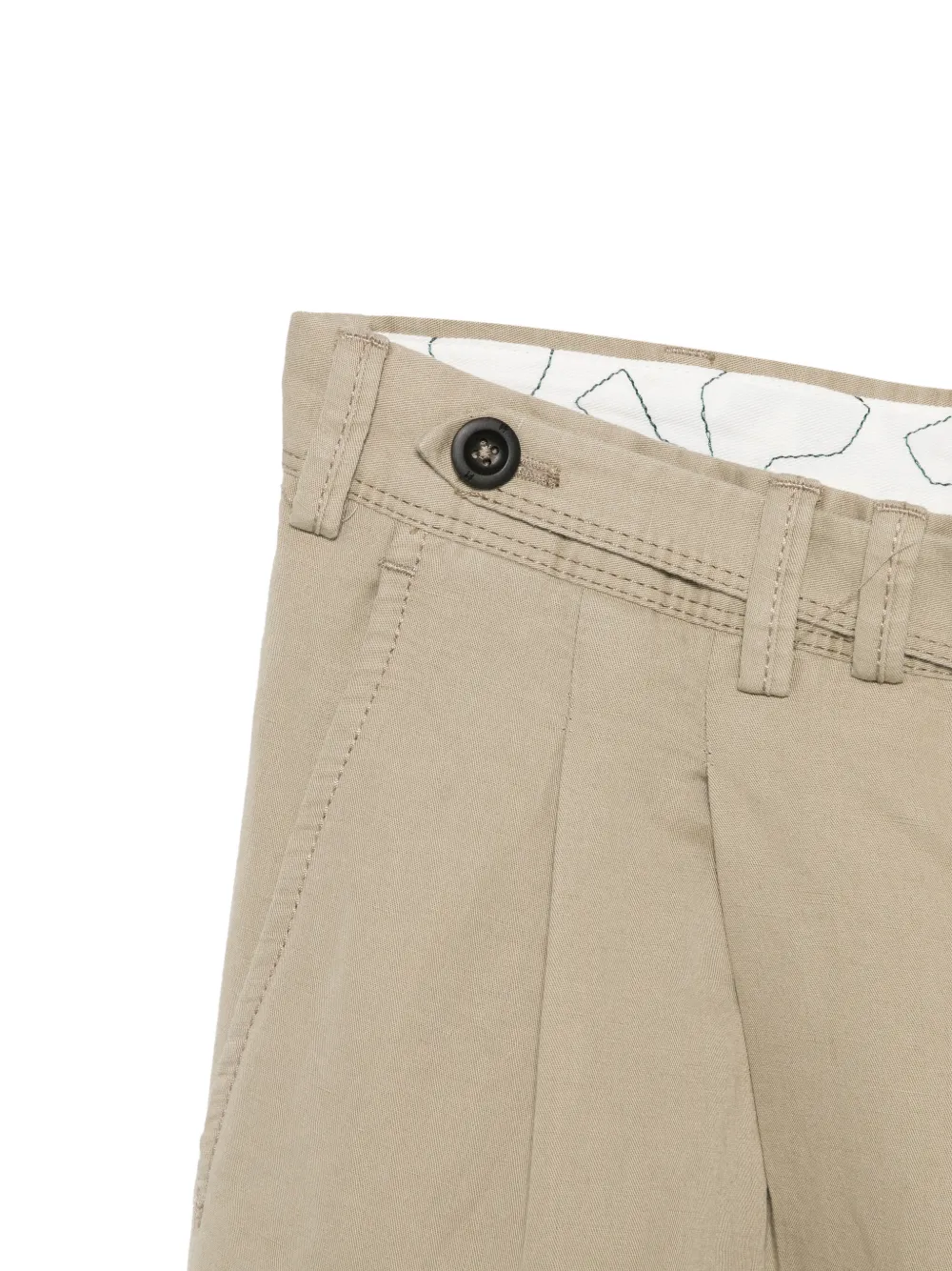 PT Torino Geplooide broek met cuffs Beige