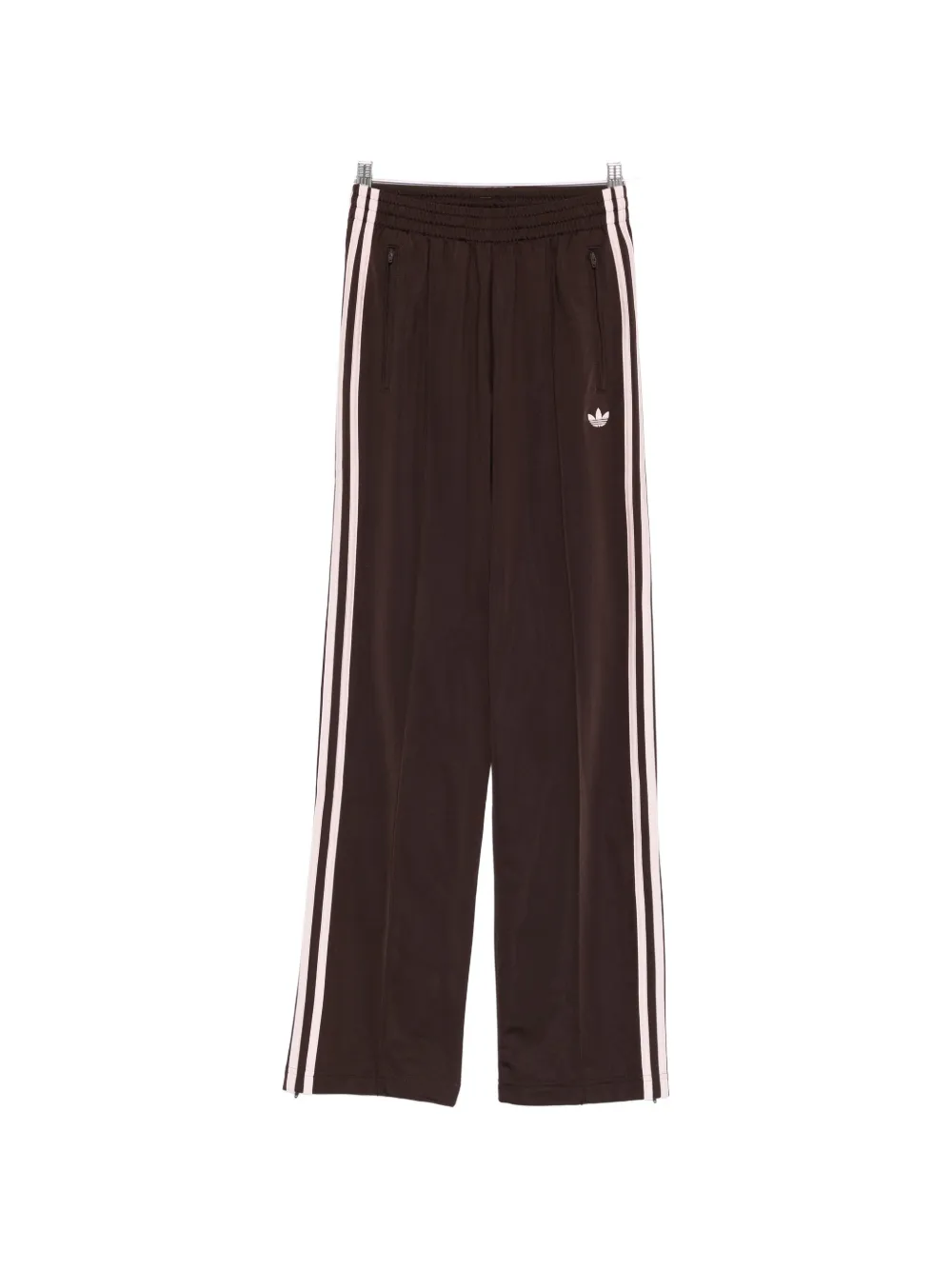 adidas logo-embroidered trousers - Marrone