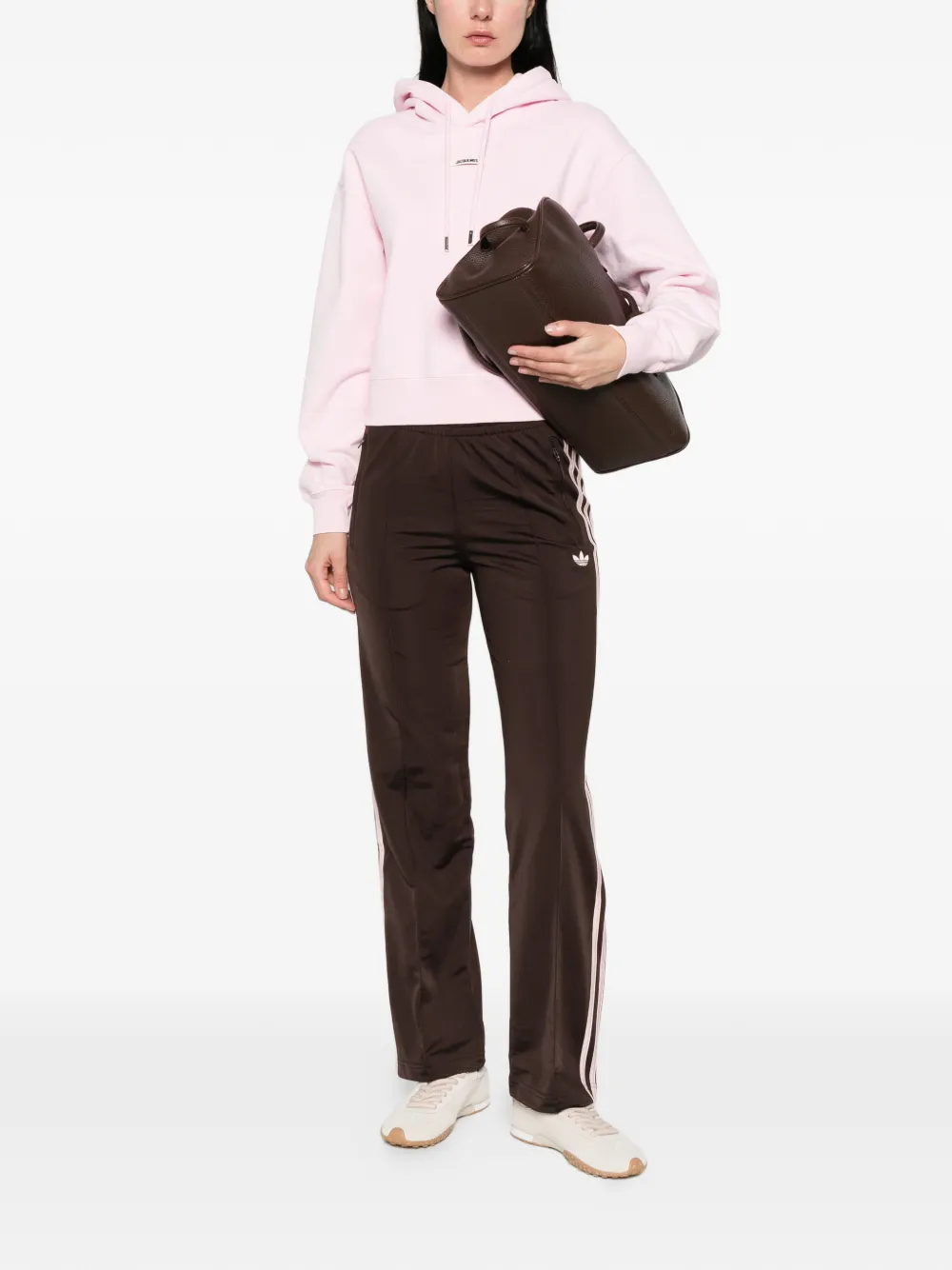 adidas Broek met geborduurd logo Bruin