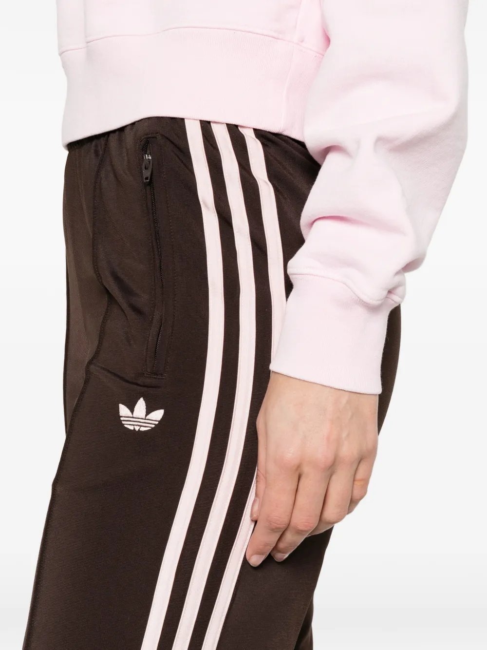 adidas Broek met geborduurd logo Bruin
