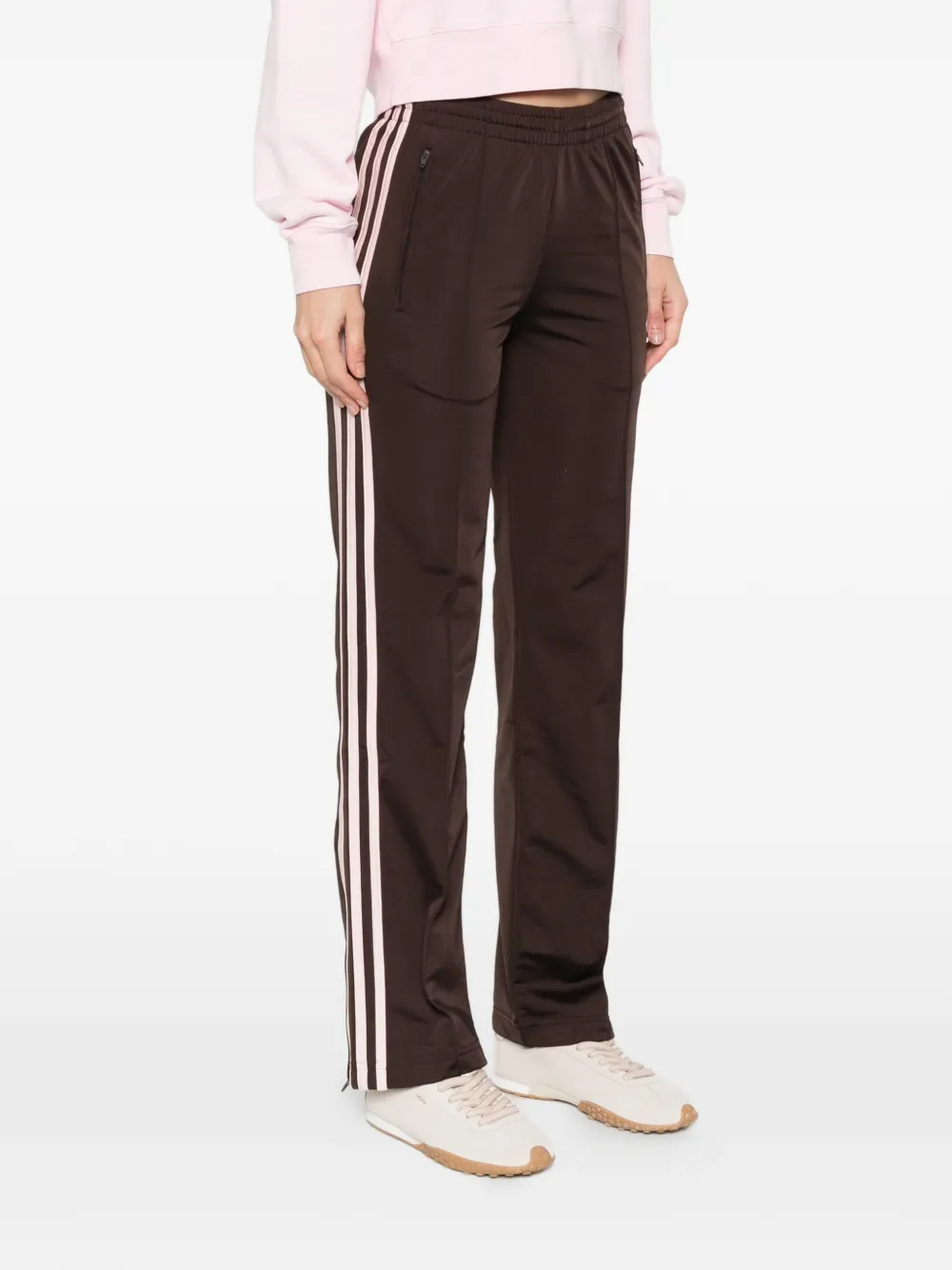 adidas Broek met geborduurd logo Bruin