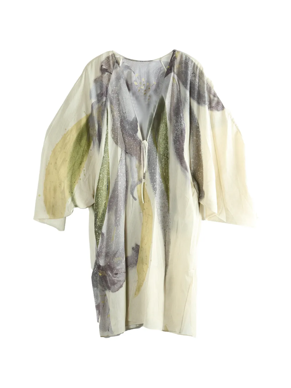 YANGKEHAN tie-front cape - Toni neutri