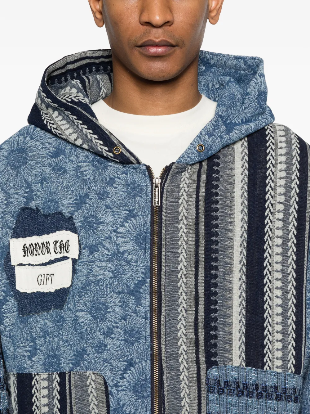 Honor The Gift Tapestry jack met capuchon Blauw