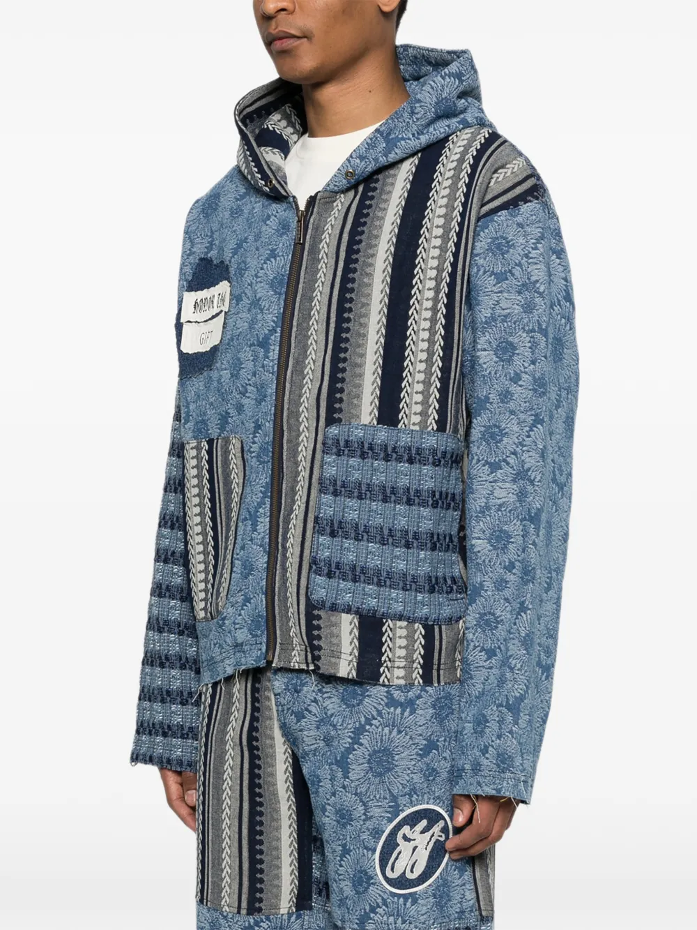 Honor The Gift Tapestry jack met capuchon Blauw
