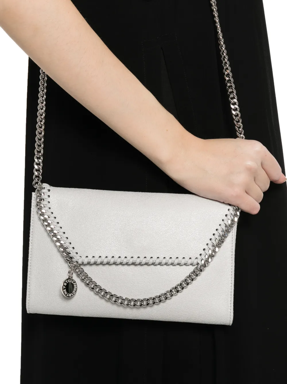  Stella Mccartney Falabella Chain-strap Wallet - Grey 
