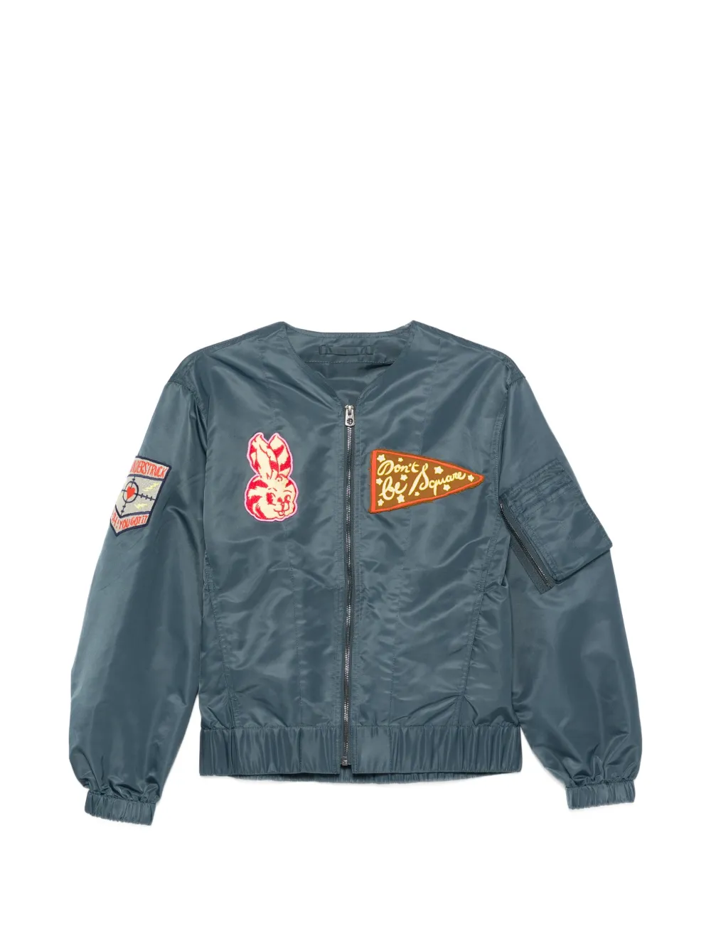Kenzo appliqué zip jacket - Blu