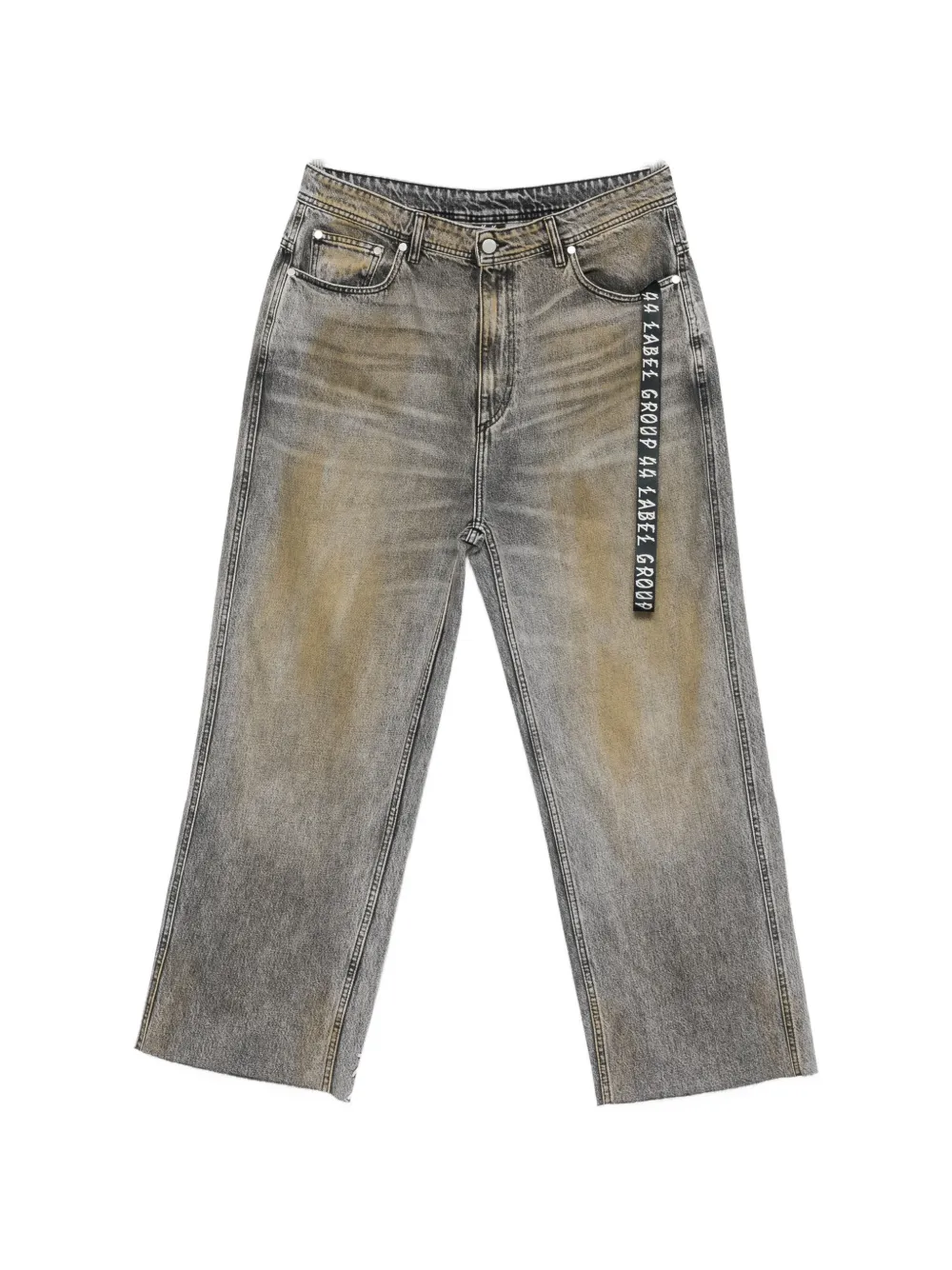44 LABEL GROUP strap-detail jeans - Grigio