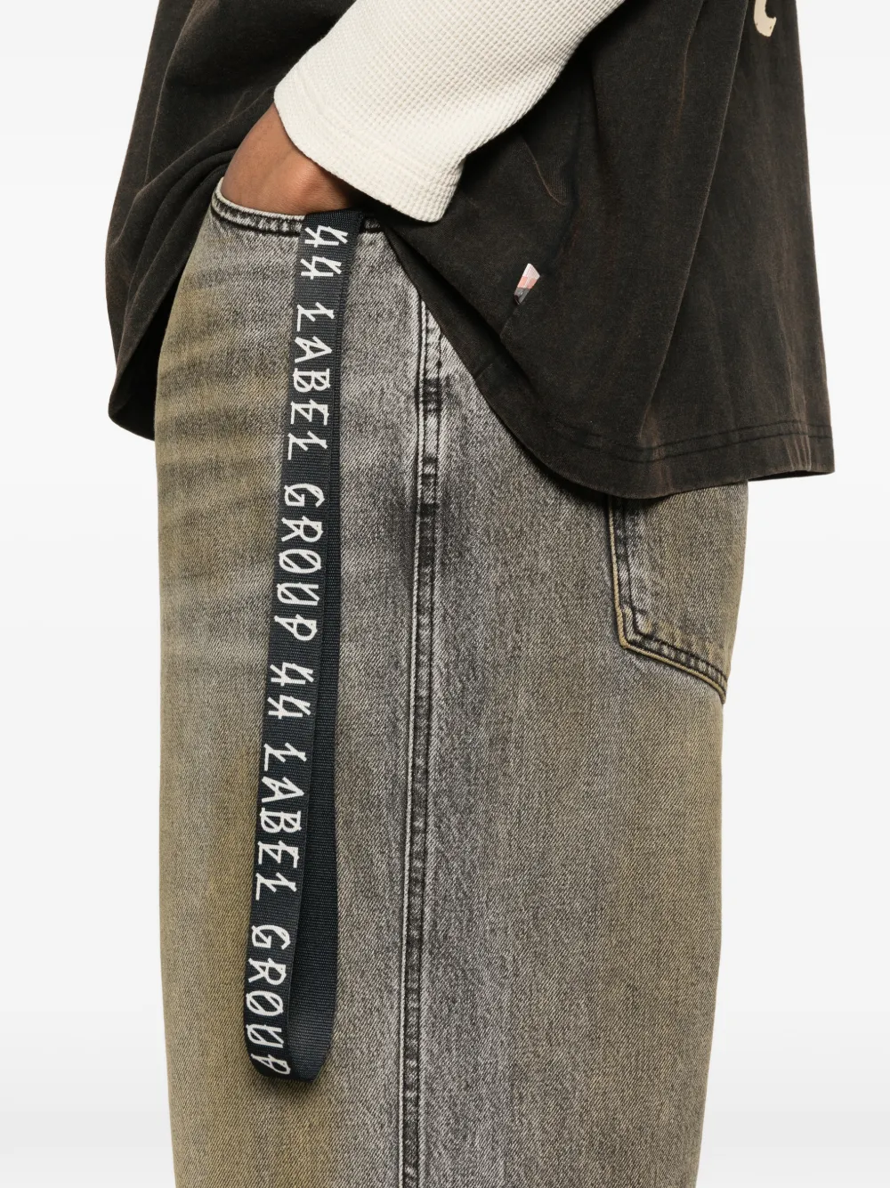 44 LABEL GROUP Jeans met bandje Grijs