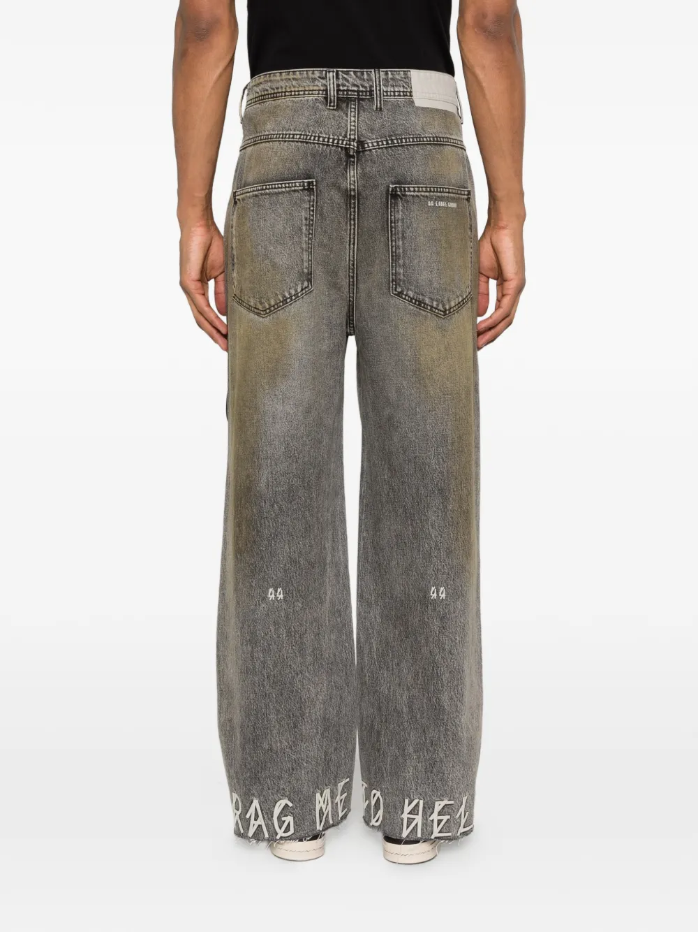 44 LABEL GROUP Jeans met bandje Grijs