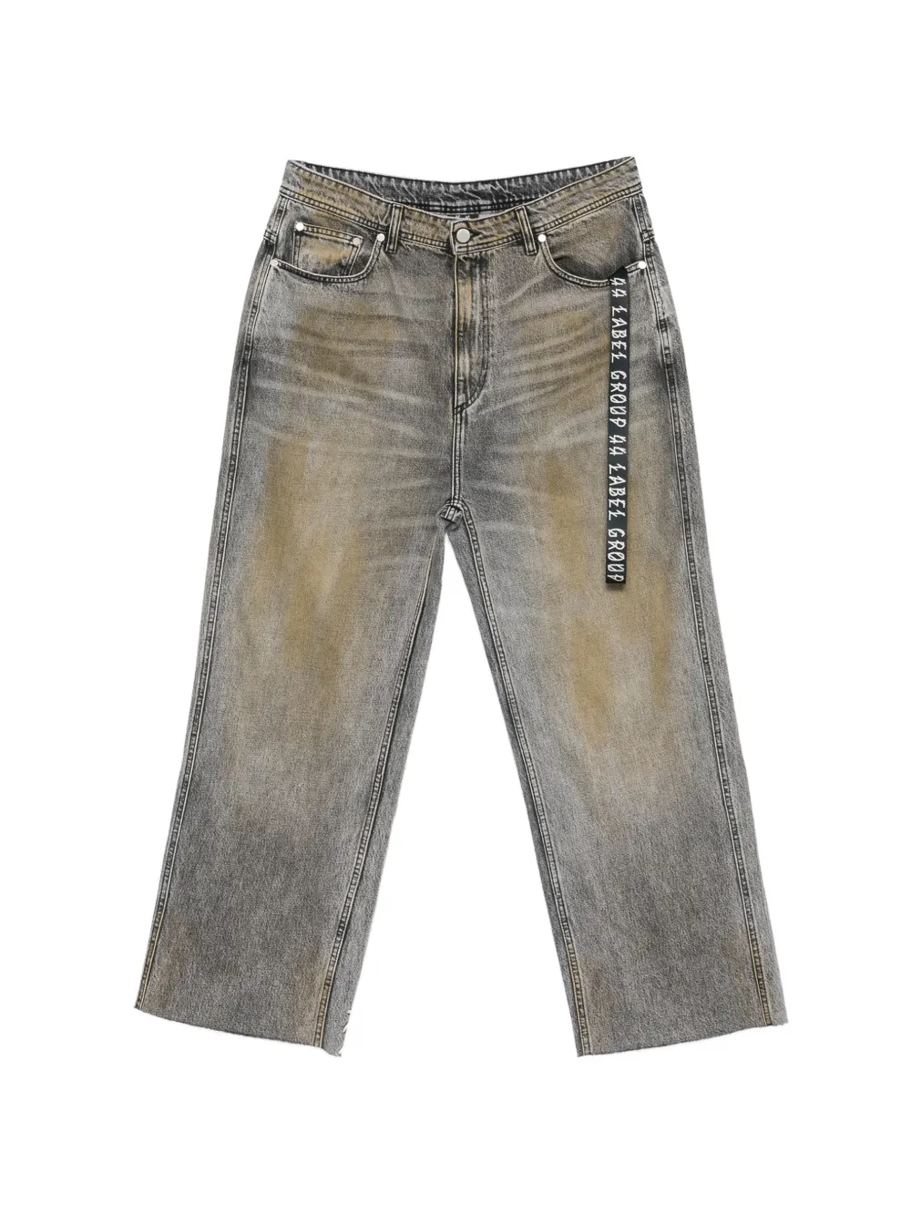 44 LABEL GROUP strap-detail jeans - Grigio