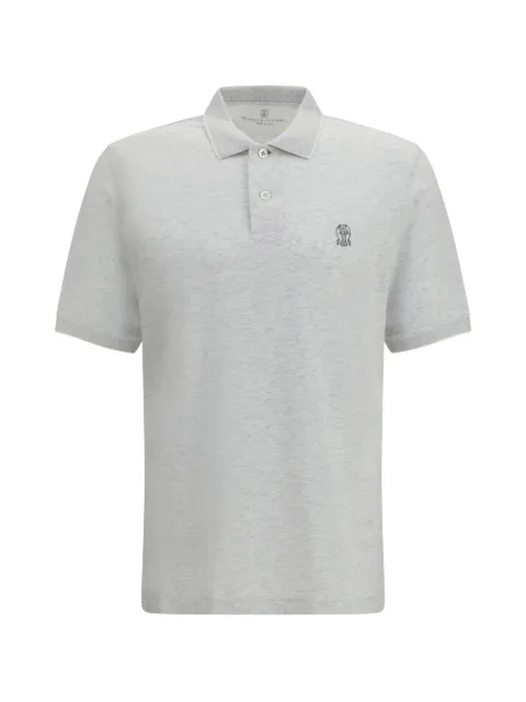 Brunello Cucinelli embroidered polo shirt