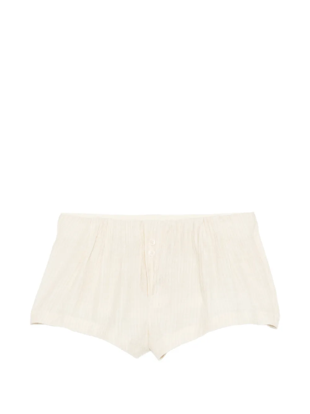 Open YY Tab logo-patch mini shorts - Toni neutri