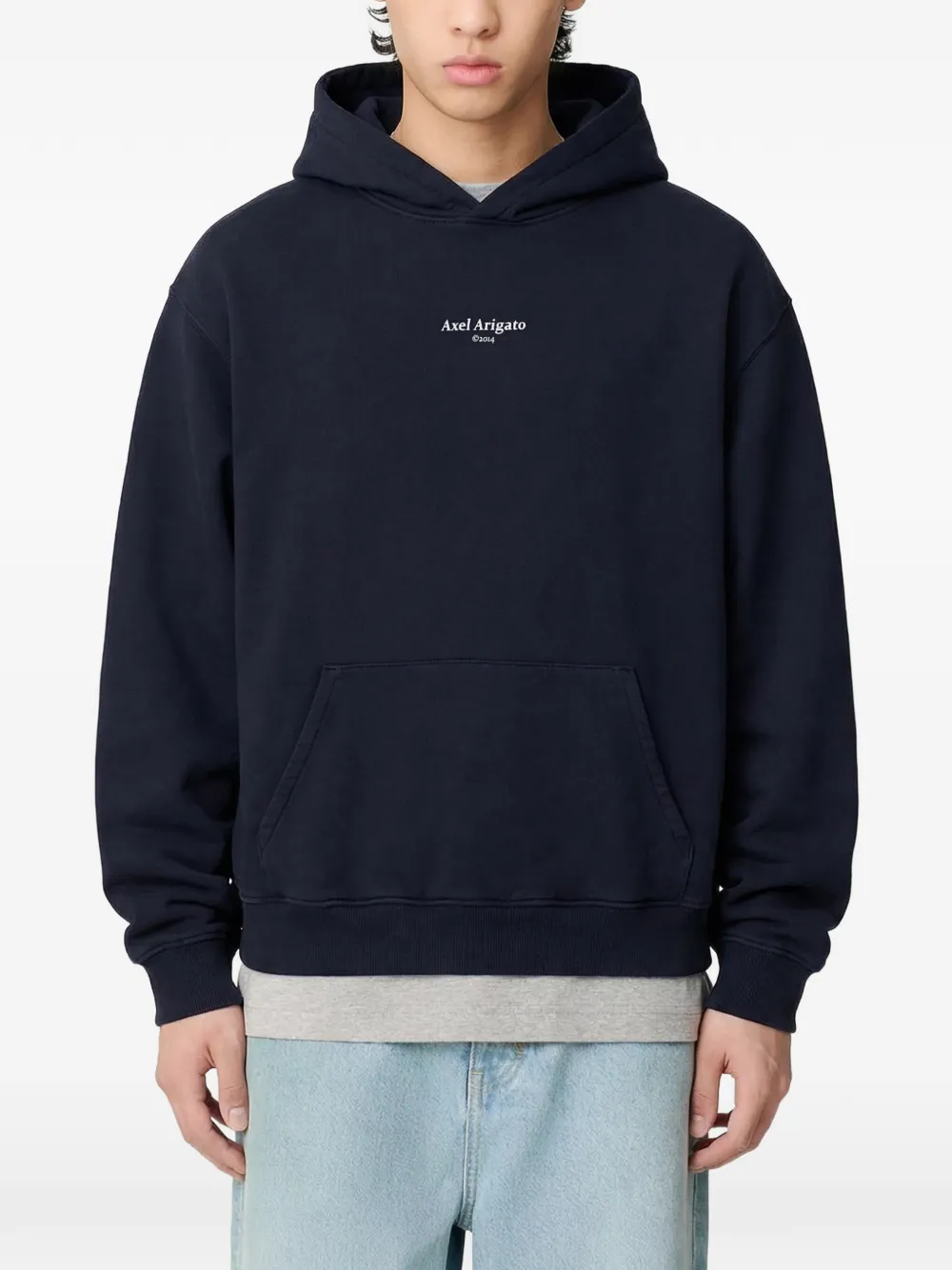 Axel Arigato Focus hoodie Blauw