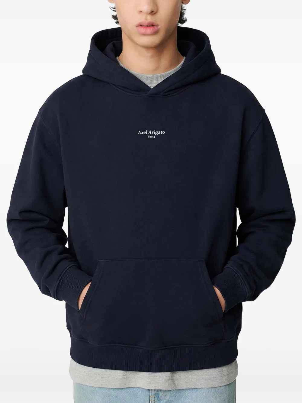 Axel Arigato Focus hoodie Blauw