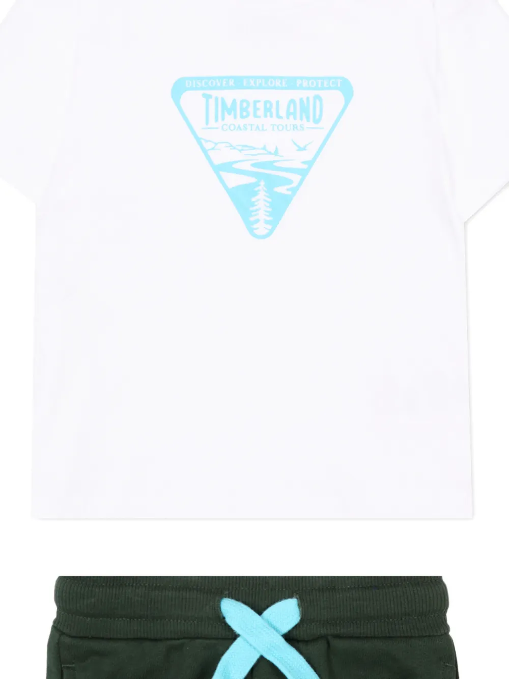 Timberland Kids Shorts set met print Groen