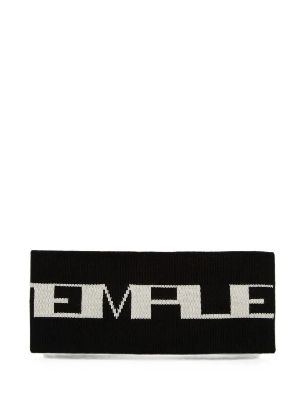 Rick Owens logo-intarsia headband - Nero